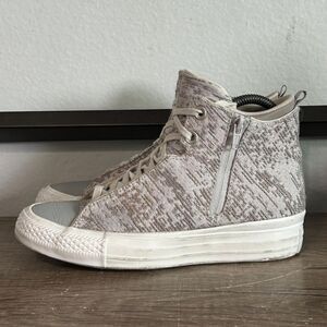 Converse Chuck Taylor All-Star Mid Selene Winter Knit Women's Shoes Size 7 Gray